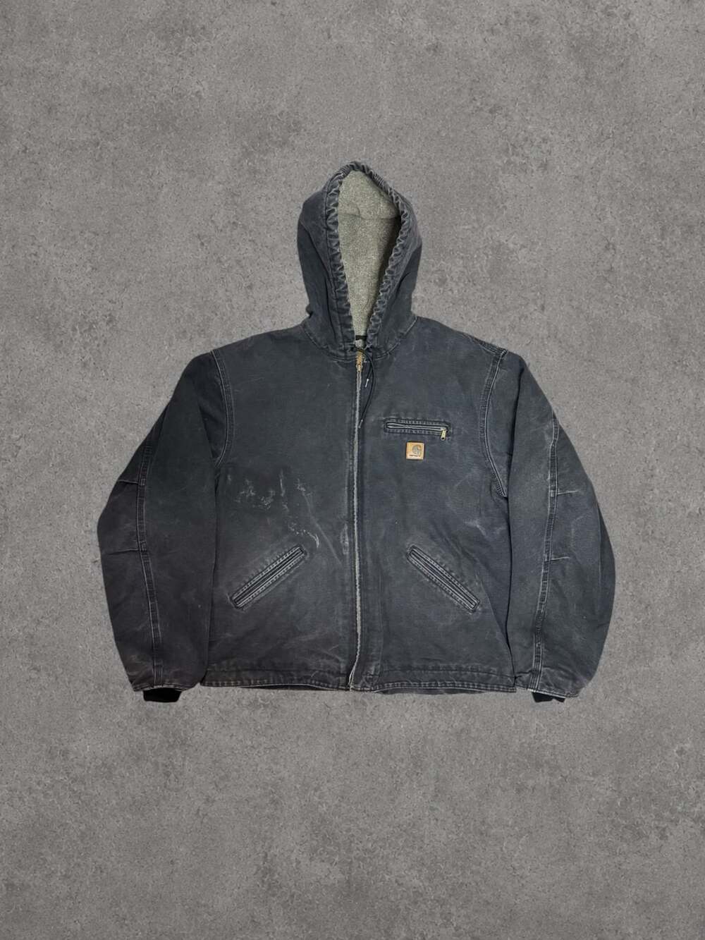 Vintage Carhartt J141 BLK Sherpa Lined Sierra Jacket - Gem